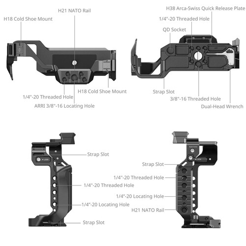SmallRig 4902 Panasonic LUMIX S1 II / S1 IIE / S1R II / S5 II / S5 IIX / G9 II için Kafes
