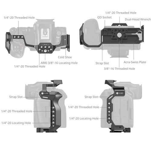 SmallRig 4978 Canon EOS R5 Mark II için Kafes