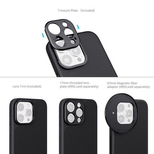 SmallRig 4988 iPhone 16 Pro FilMov Hafif Fotoğrafçılık Kılıfı Seti
