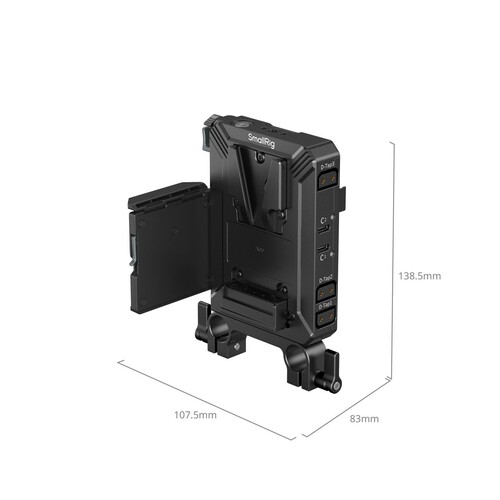 SmallRig 5226 V-Mount Pil Montaj Plakası Kiti 15 mm LWS Rob Borulu