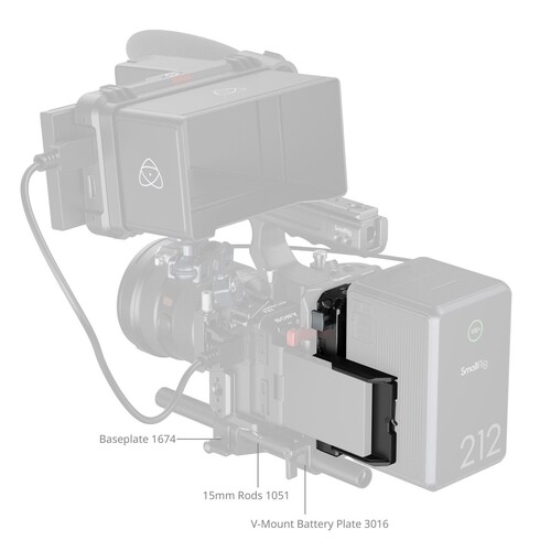 SmallRig 5228 V-Mount Akü Montaj Plakası