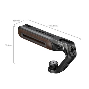 SmallRig 5252 Ahşap Üst Sap, 1/4''-20 ve ARRI 3/8''-16 Konumlandırma Vidası ile Birlikte - Thumbnail