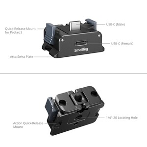 SmallRig 5376 DJI Osmo Pocket / 5 / 4 / 3 için Pil Adaptör Plakası - Thumbnail