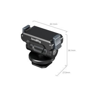 SMALLRİG - SmallRig 5436 DJI Osmo360 / Action 5 Pro / 4 / 3 için Metal Yuva Adaptörü ile Hızlı Çıkarma Desteği (1)