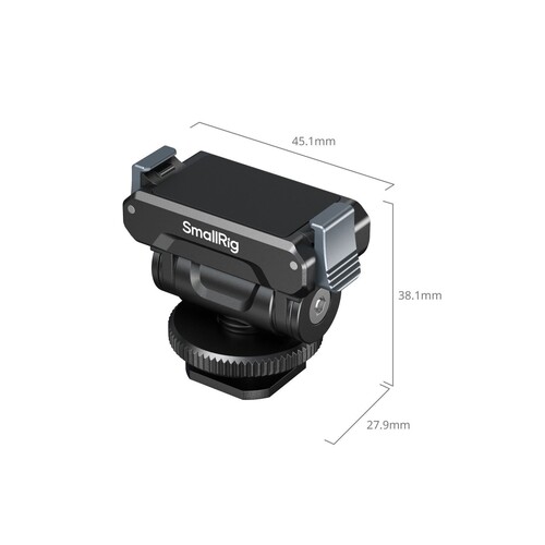SmallRig 5436 DJI Osmo360 / Action 5 Pro / 4 / 3 için Metal Yuva Adaptörü ile Hızlı Çıkarma Desteği