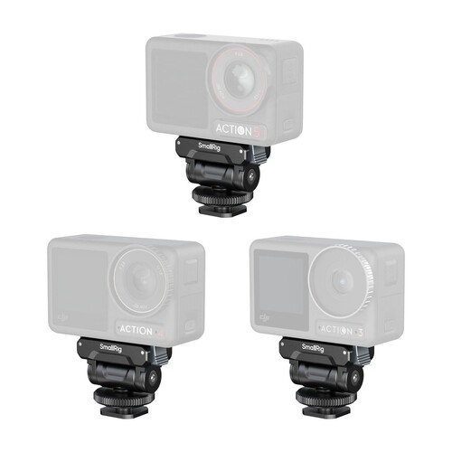 SmallRig 5436 DJI Osmo360 / Action 5 Pro / 4 / 3 için Metal Yuva Adaptörü ile Hızlı Çıkarma Desteği