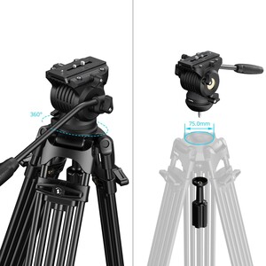 SmallRig 5442 FSD14 FreeSpeed Alüminyum Alaşımlı Video Tripod - Thumbnail