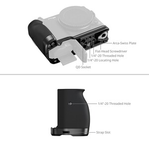 SmallRig 5466 Nikon ZR için Silikon Saplı L Şekilli Montaj Plakası - Thumbnail