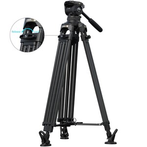 SmallRig 5578 FSD18 FreeSpeed ​​Ağır Hizmet Tipi Karbon Fiber Tripod - Thumbnail