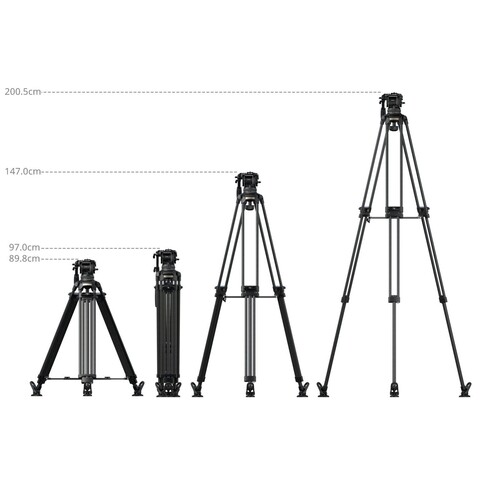 SmallRig 5578 FSD18 FreeSpeed ​​Ağır Hizmet Tipi Karbon Fiber Tripod
