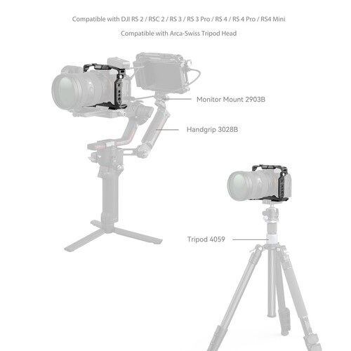 SmallRig 5583 Sony Alpha 7R V / 7 IV / 7S III / 1 / 7R IV / 7 V için Airtag Yuvalı Kafes