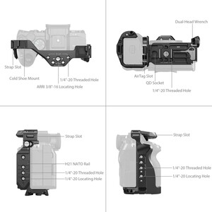 SmallRig 5583 Sony Alpha 7R V / 7 IV / 7S III / 1 / 7R IV / 7 V için Airtag Yuvalı Kafes - Thumbnail