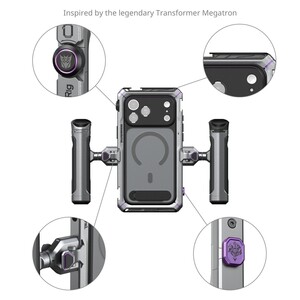 SMALLRİG - SmallRig 5584 Megatron Edition iPhone 17 Pro Max için Çift El Tipi Mobil Cihaz Kiti (1)