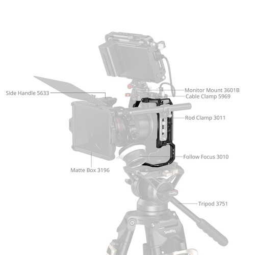 SmallRig 5954 ''HawkLock'' Hızlı Çıkarma Canon EOS R6 Mark III / R6 Mark II için Kafes