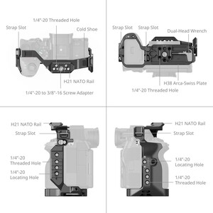 SmallRig 6024 HawkLock Hızlı Çıkarma Kafesi Sony Alpha 7 V / 7R V / 7 IV için - Thumbnail
