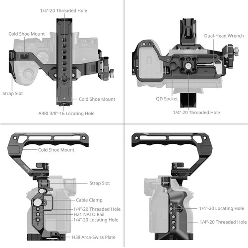 SmallRig 6025 Sony Alpha 7 V / 7R V / 7 IV için Kafes Kiti
