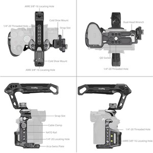 SmallRig 6030 Rhinoceros Kafes Kiti Sony Alpha 7 V / 7R V / 7 IV için - Thumbnail