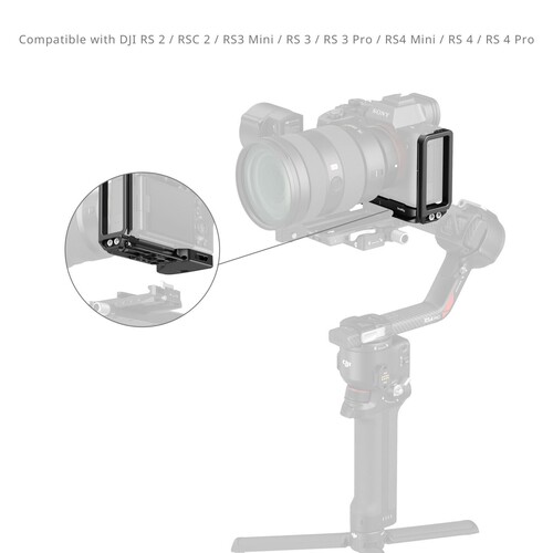 SmallRig 6034 Sony Alpha 7 V / 7R V / 7 IV için AirTag Yuvalı L Şekilli Montaj Plakası