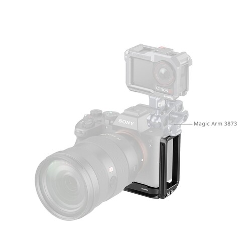 SmallRig 6034 Sony Alpha 7 V / 7R V / 7 IV için AirTag Yuvalı L Şekilli Montaj Plakası