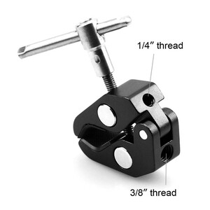 SmallRig 735 Süper Kelepçe 1/4 ''ve 3/8'' dişliler - Thumbnail