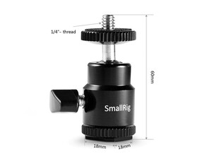 SmallRig 761 Metal Top Kafa 1/4 ''Dişli Adaptör - Thumbnail