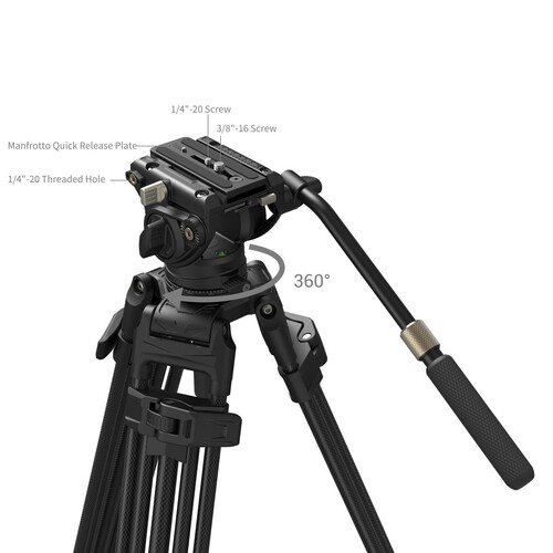 SmallRig AD-80S 5111 Profesyonel Video Tipi Tripod Kiti