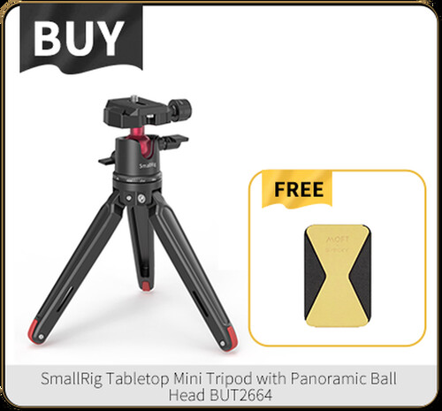 SmallRig Panoramik Top Kafalı Masa Üstü Mini Tripod BUT2664