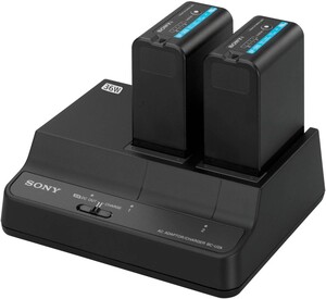 Sony - Sony BC-U2A Çift Yuvalı Batarya Şarj Cihazı ve AC Adaptörü (BP-U Serisi) (1)