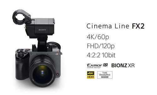 Sony FX2 Cinema Camera XLR-H1 Handle ile Birlikte