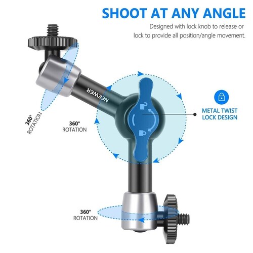 ST-15 5.9'' 15cm 1/4'' Vidalı Magic Arm