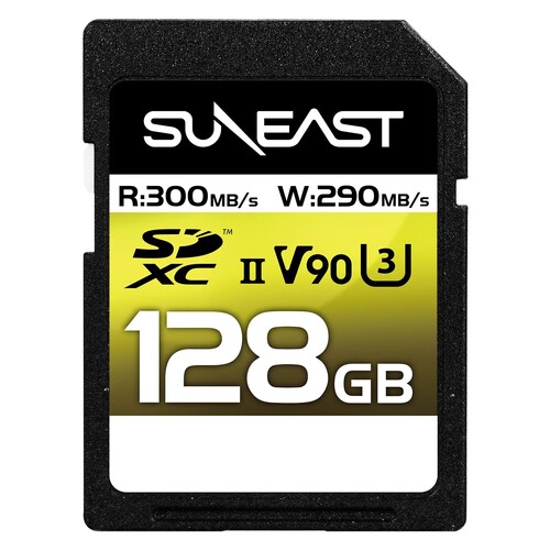 Suneast 128GB 300 MB/S Ultimate Pro SDXC UHS-II Hafıza Kartı (V90 Series)