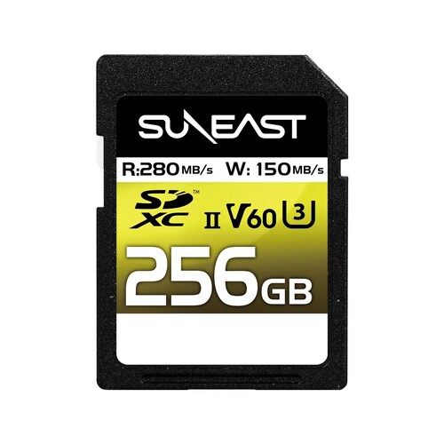 Suneast 256GB 280MB/s Ultimate Pro UHS-II SDXC Hafıza Kartı (V60 Series)