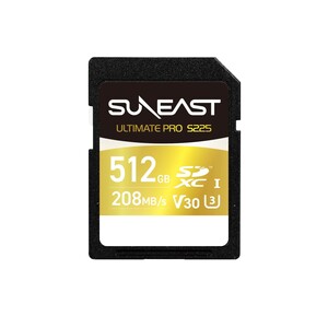 Suneast 512GB 208MB/s Ultimate Pro UHS-I SDXC Hafıza Kartı (S225 GOLD Series) - Thumbnail