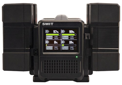 Swit PC-P461S 4'lü 100W Süper Hızlı V Mount Şarj Aleti