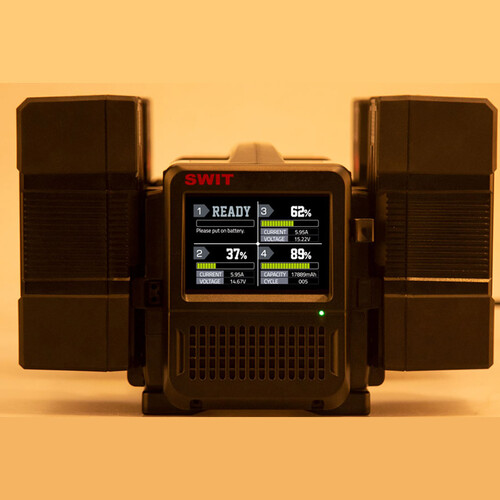 Swit PC-P461S 4'lü 100W Süper Hızlı V Mount Şarj Aleti