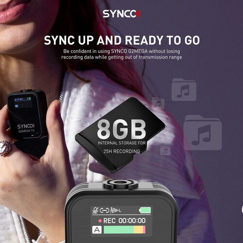 Synco G2(A1) Mega Kablosuz Yaka Mikrofon
