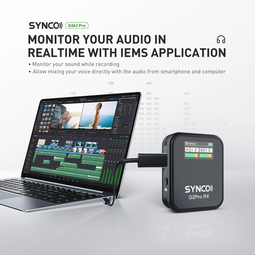 Synco G2(A1) Pro Kablosuz Yaka Mikrofonu