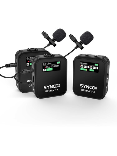 Synco G2(A2) Max 2 Kişilik Kablosuz Yaka Mikrofon