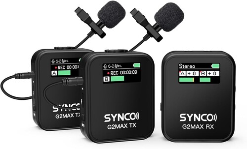 Synco G2(A2) Max 2 Kişilik Kablosuz Yaka Mikrofon