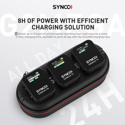 Synco G2(A2) Mega 2 Kişilik Kablosuz Yaka Mikrofon