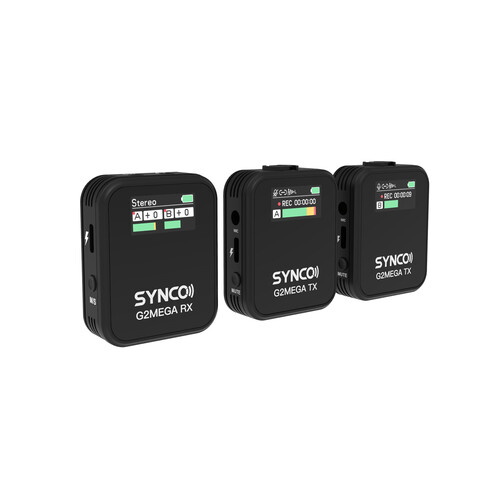 Synco G2(A2) Mega 2 Kişilik Kablosuz Yaka Mikrofon