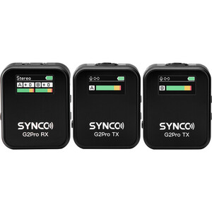 Synco G2(A2) Pro 2 Kişilik Kablosuz Yaka Mikrofon - Thumbnail