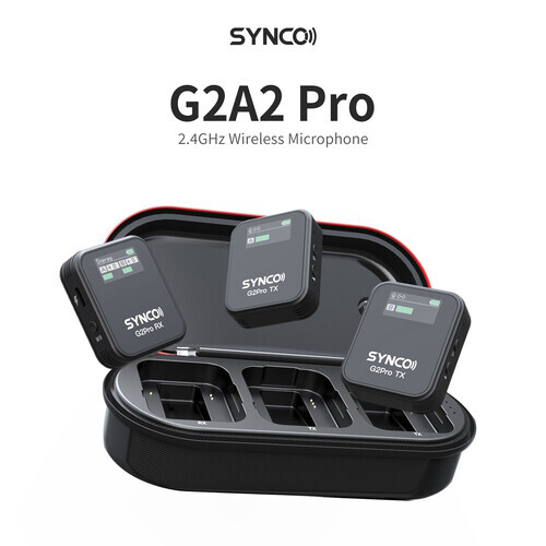 Synco G2(A2) Pro 2 Kişilik Kablosuz Yaka Mikrofon
