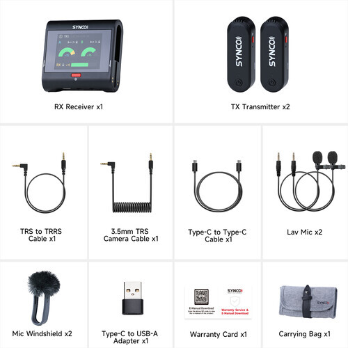 Synco G3 Pro Kablosuz Kayıt Mikrofonu