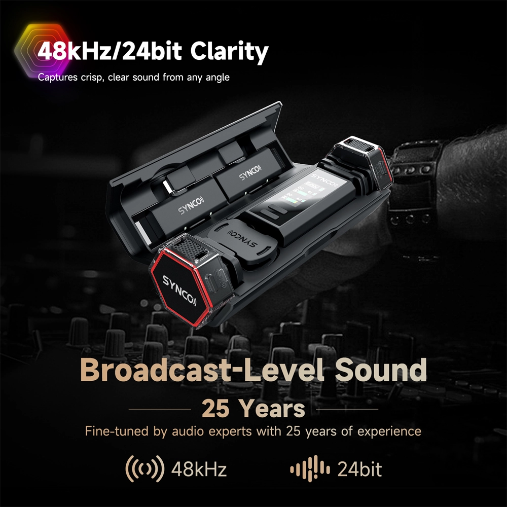 Synco G4 İkili Kablosuz Yaka Mikrofonu - Thumbnail