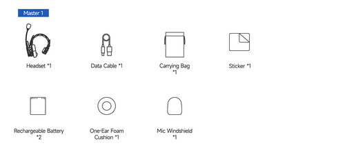 Synco Xtalk Master XM1 Kablosuz İnterkom Kulaklık Sistemi (1 Kullanıcı)