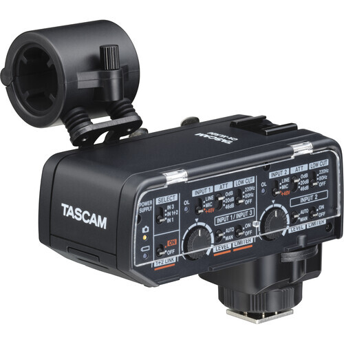 Tascam CA-XLR2D-F Kamera Üstü XLR Mikrofon Adaptörü (FujiFilm)