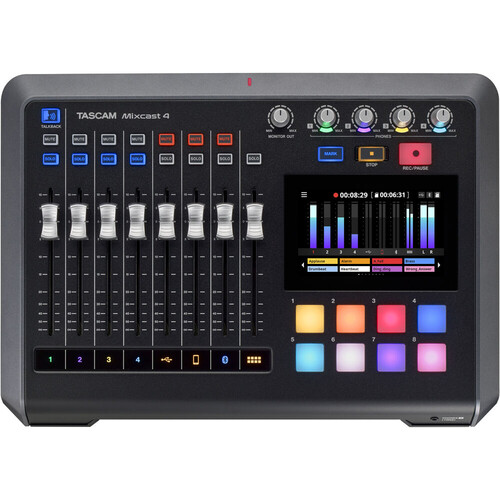 Tascam Mixcast 4 Mikser & Kaydedici ve USB Ses Arabirimi