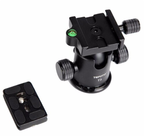 Tefoto T3 Kamera Tripod Top Kafa Ballhead T1101