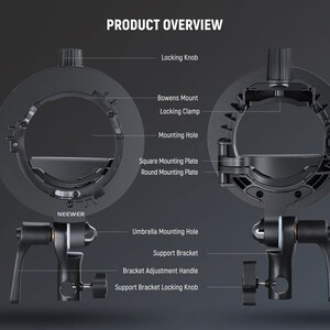 Neewer - Tepeflaşı için Bowens Dönüştürücü (1)
